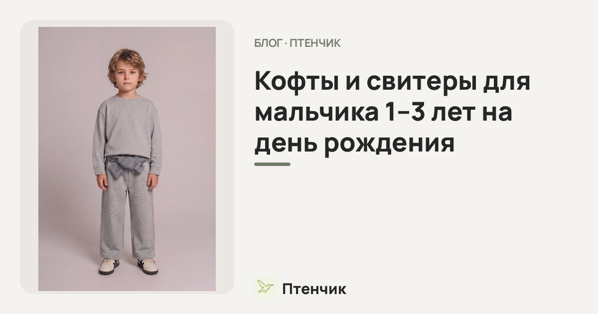 Кофты и свитеры для мальчика 1–3 лет на день рождения: собираем нарядный образ