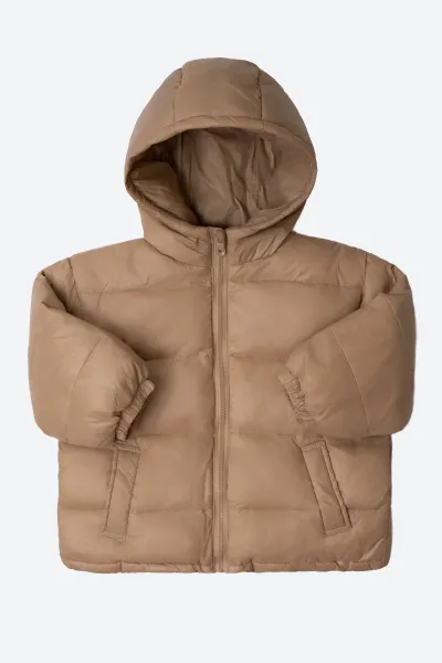 Куртка пуховая бежевая