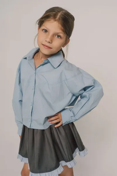 Рубашка Голубая